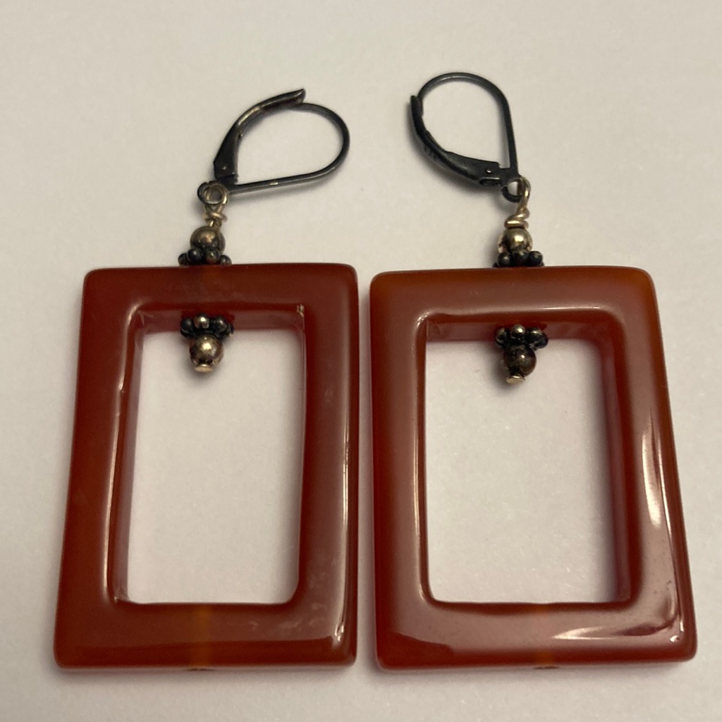 Rectangle Window Pane Earrings